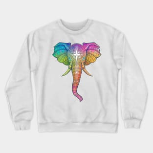 Elephant Tattoo Colorful Crewneck Sweatshirt